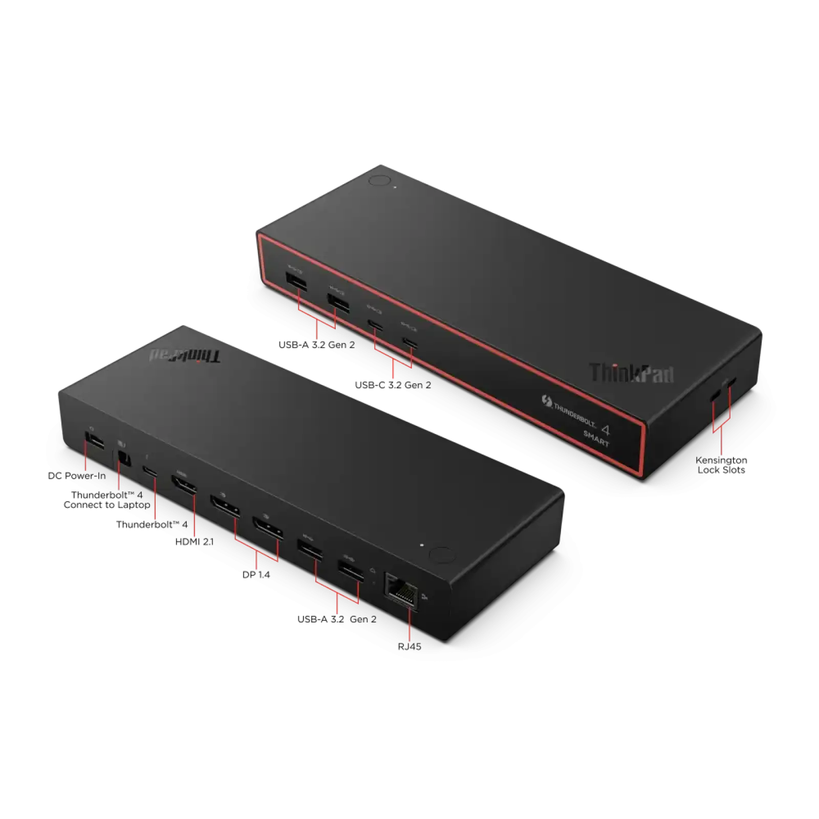 Док-станція Lenovo ThinkPad Thunderbolt 4 Smart Dock Gen2 7500 (40BE0135EU) UA