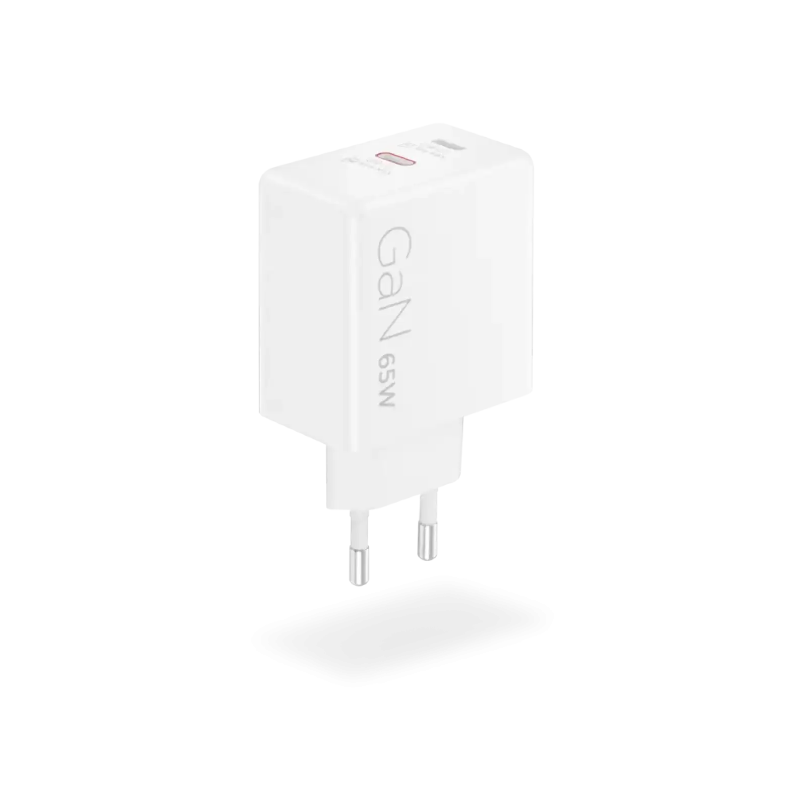 Адаптер живлення Lenovo Dual USB-C 65W GaN Charger White G0A6065WEU UA