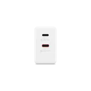 Адаптер живлення Lenovo Dual USB-C 65W GaN Charger White G0A6065WEU UA