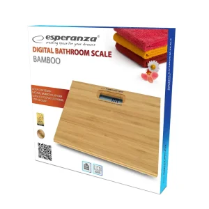 Весы напольные ESPERANZA дерево+скло , макс. вага 180кг, точність 100 г EBS012 UA