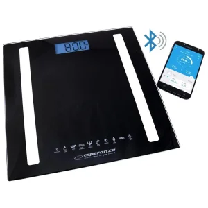 Весы напольные ESPERANZA діагностичні 8в1, технологія BIA (B ioelectrical Impedance Analysis), Black EBS016K UA