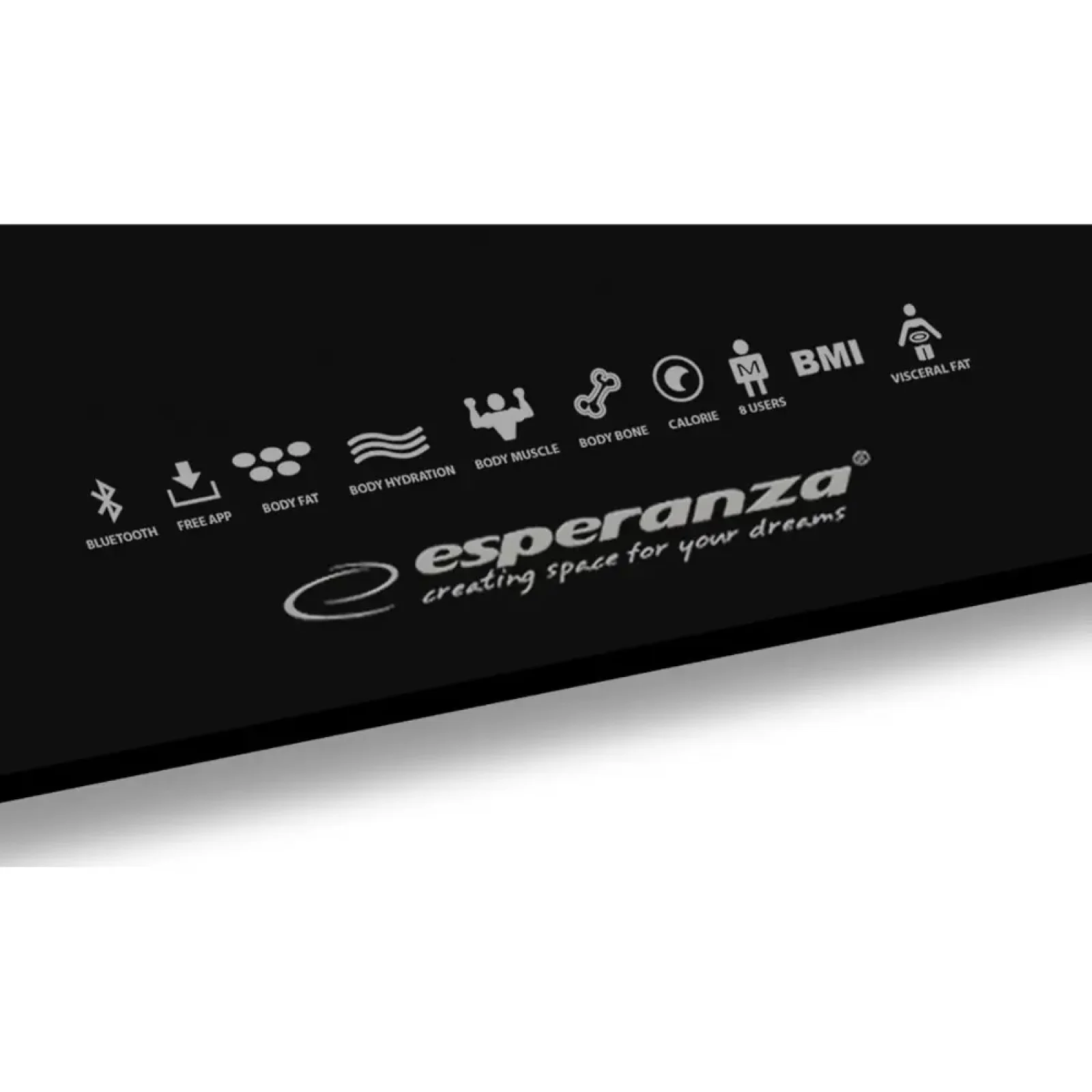 Весы напольные ESPERANZA діагностичні 8в1, технологія BIA (B ioelectrical Impedance Analysis), Black EBS016K UA