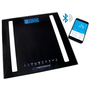 Весы напольные ESPERANZA діагностичні 8в1, технологія BIA (B ioelectrical Impedance Analysis), Black EBS016K UA