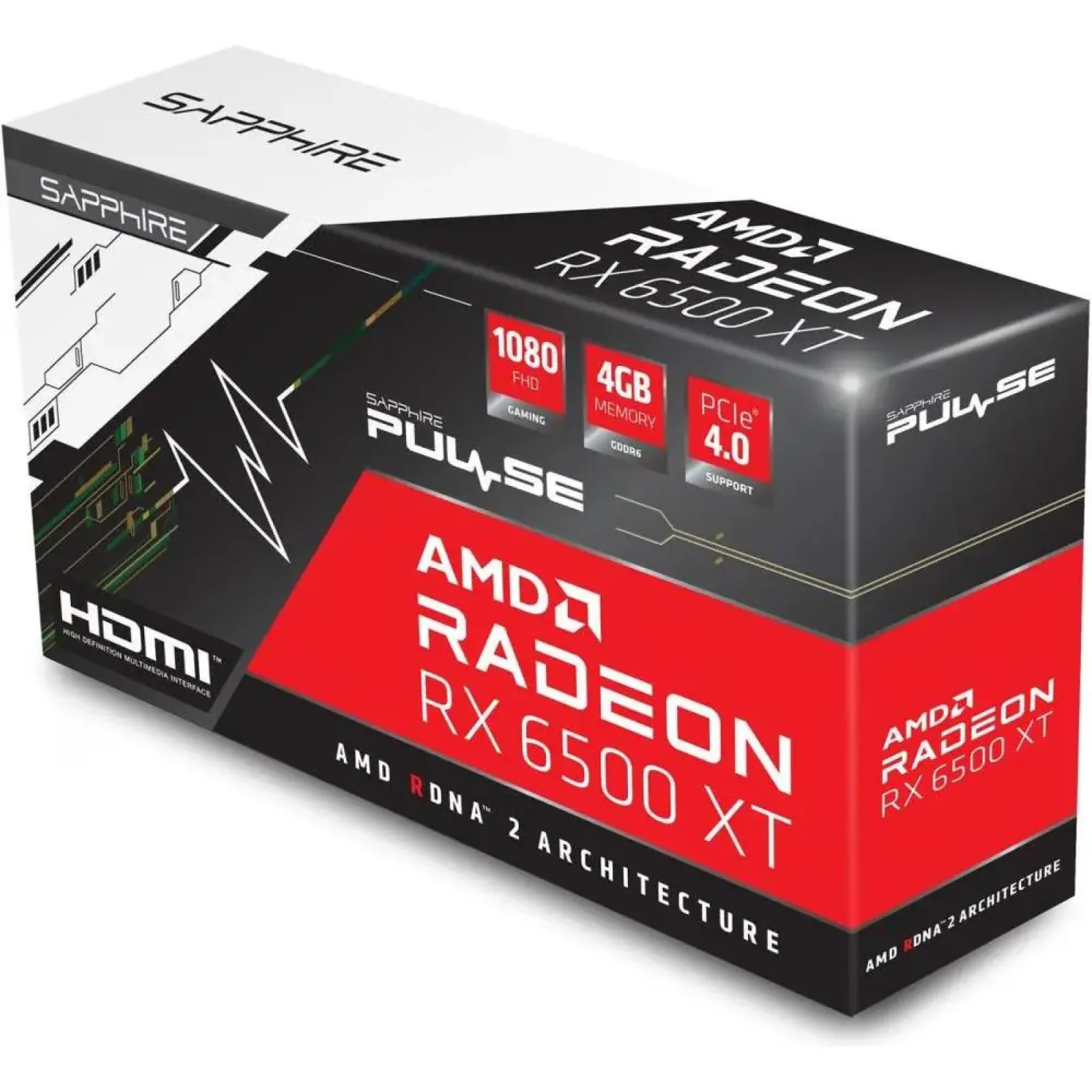 Видеокарта Sapphire Radeon RX 6500 XT 4GB PULSE (11314-07-20G) UA