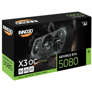 Відеокарта Inno3D NVIDIA GEFORCE RTX 5080 X3 OC Inno3D RTX 5080 X3 OC (N50803-16D7X-17603930) UA