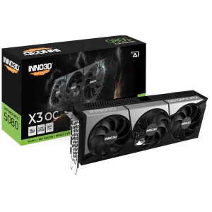 Відеокарта Inno3D NVIDIA GEFORCE RTX 5080 X3 OC Inno3D RTX 5080 X3 OC (N50803-16D7X-17603930) UA
