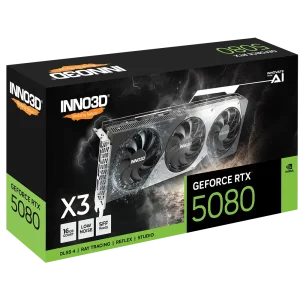 Відеокарта Inno3D NVIDIA GEFORCE RTX 5080 X3 Inno3D RTX 5080 X3 (N50803-16D7-176068N) UA