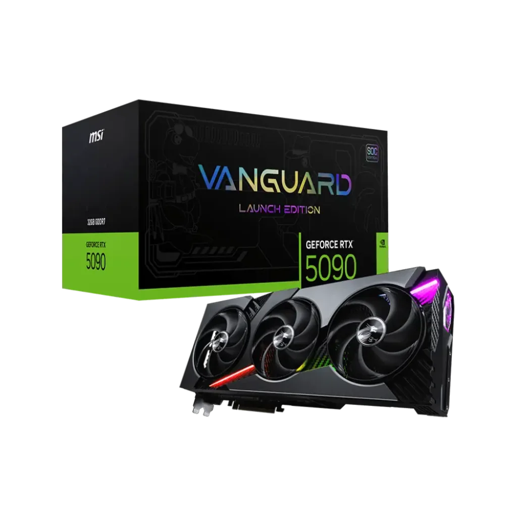 Відеокарта MSI NVIDIA GeForce RTX 5090 32G VANGUARD SOC LAUNCH EDITION RTX 5090 32G VAN SOC LAU EDITI UA