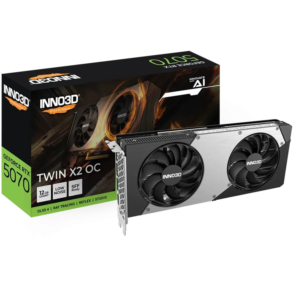 Відеокарта Inno3D NVIDIAINNO3D GEFORCE RTX 5070 12 2GB OC INNO3D RTX 5070 12GB OC (N50702-12D7X-195064N) UA