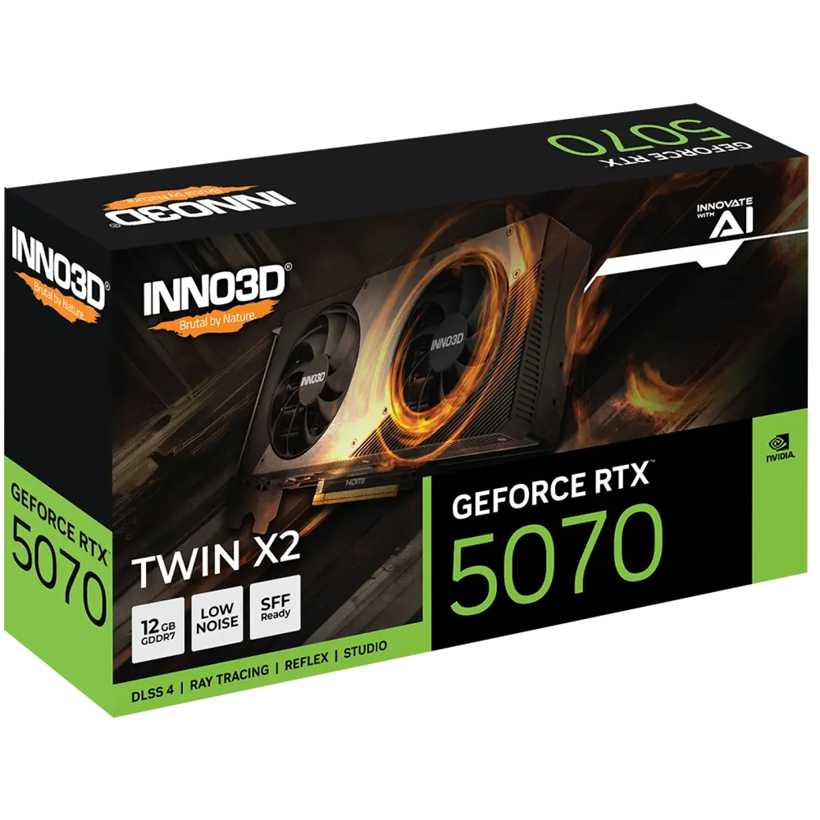 Видеокарта INNO3D GeForce RTX 5070 TWIN X2 (N50702-12D7-195064N) UA