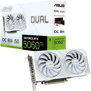 Відеокарта ASUS NVIDIA DUAL-RTX5060TI-O8G-WHITE UA
