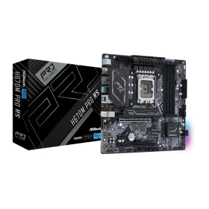 Материнская плата ASROCK Intel s1700 H670 4DDR4 2PCIex16 2M.2 HDMI/DP TypeC H670M PRO RS UA