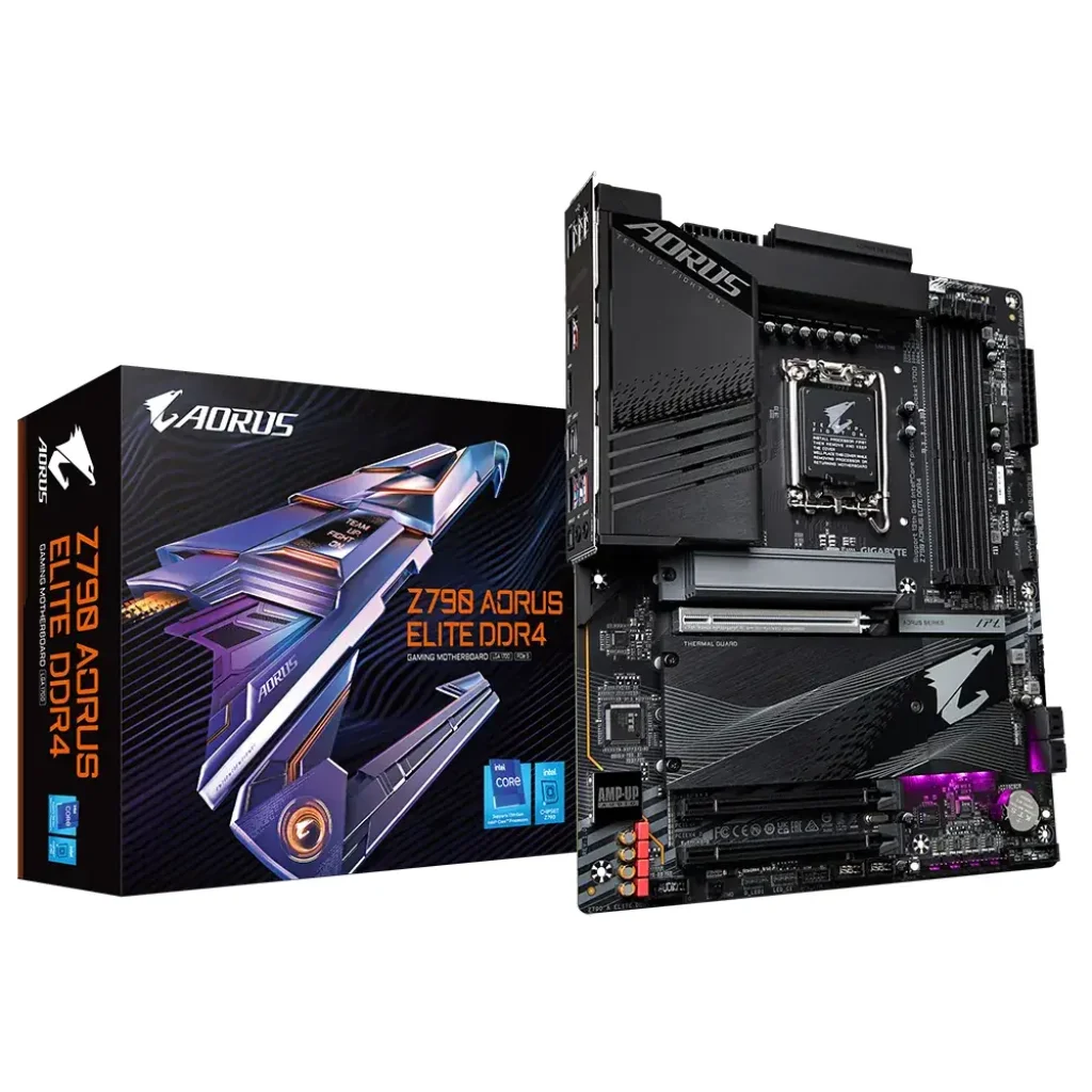 Материнська плата Gigabyte s1700 Intel Z790 HDMI 4xM.2 2.5G bE LAN ATX Z790 AORUS ELITE DDR4 UA