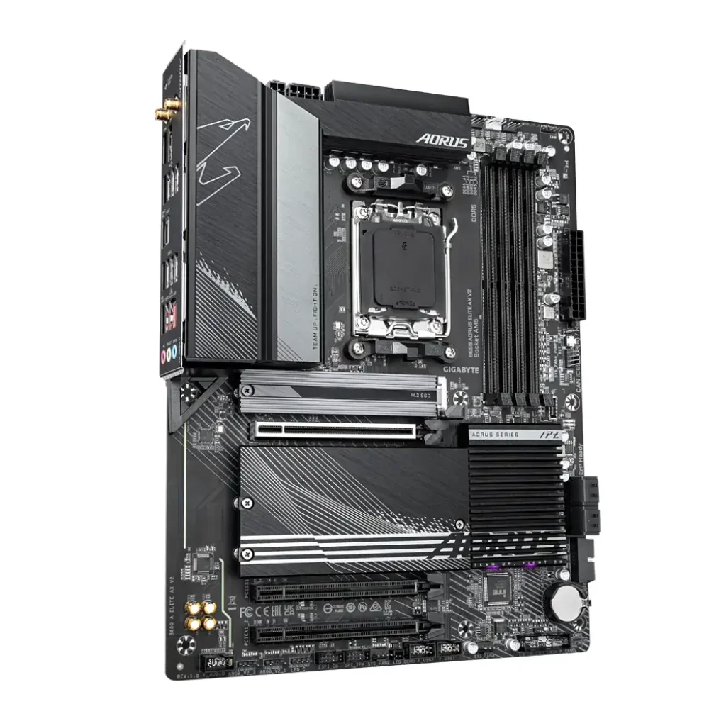 Материнська плата Gigabyte sAM5 AMD B650 DP/HDMI 3xM.2 2.5 GbE LAN ATX B650 AORUS ELITE AX V2 UA