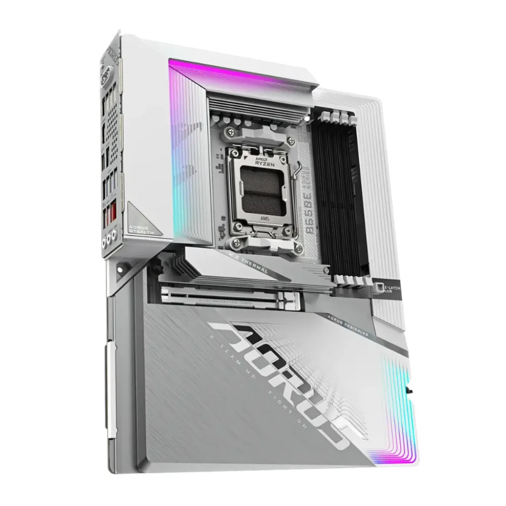 Материнська плата Gigabyte sAM5 AMD B650 DP(USB-C)/2xHDMI 3 xM.2 2.5GbE LAN ATX B650E AORUS STEALTH ICE UA