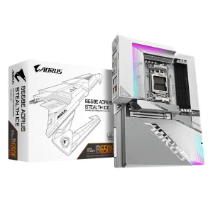 Материнська плата Gigabyte sAM5 AMD B650 DP(USB-C)/2xHDMI 3 xM.2 2.5GbE LAN ATX B650E AORUS STEALTH ICE UA
