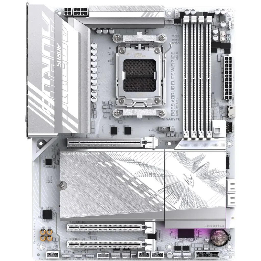 Материнськая плата GIGABYTE sAM5 AMD B850 DP/HDMI 3xM.2 2.5 GbE LAN ATX B850 AORUS ELITE WIFI7 ICE UA