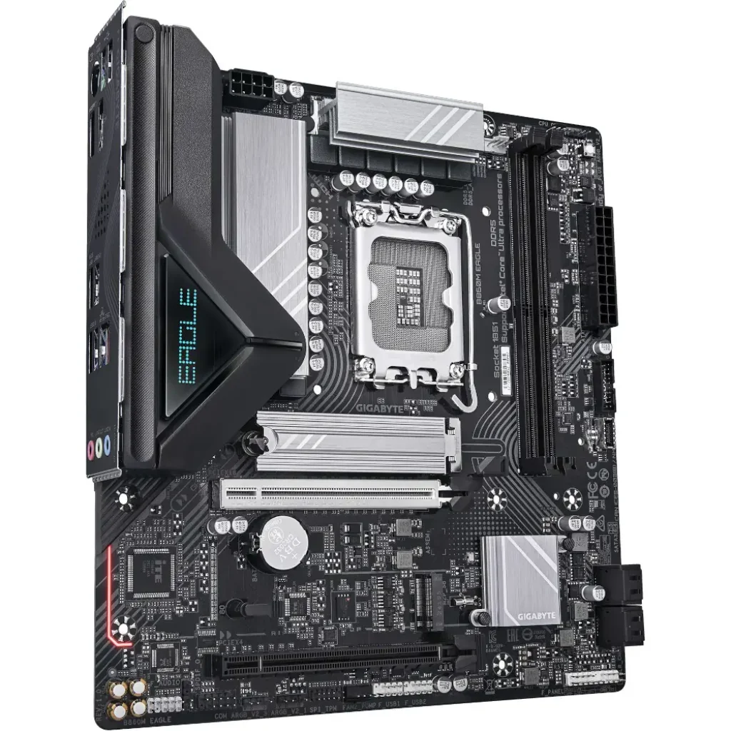 Материнська плата Gigabyte s1851 Intel B860 DP/HDMI 2xM.2 2.5GbE LAN mATX B860M EAGLE UA