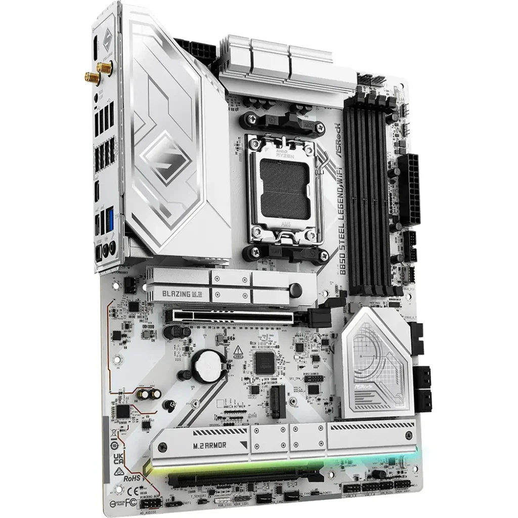 Материнська плата ASROCK sAM5 AMD B850 4xDDR5 HDMI 4xM.2 2.5GbE LAN ATX B850 STEEL LEGEND WIFI UA