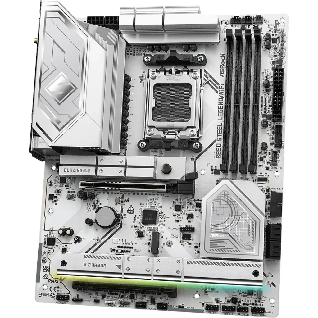 Материнська плата ASROCK sAM5 AMD B850 4xDDR5 HDMI 4xM.2 2.5GbE LAN ATX B850 STEEL LEGEND WIFI UA
