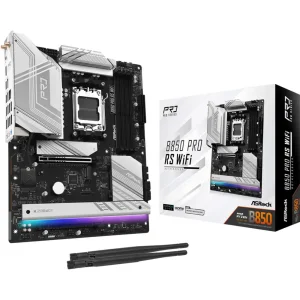 Материнська плата ASROCK sAM5 AMD B850 4xDDR5 HDMI/USB3.2 4xM.2 2.5GbE LAN ATX B850 PRO RS WIFI UA