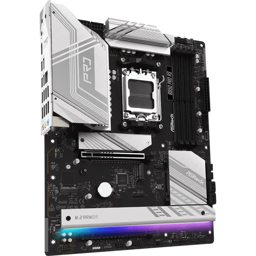Материнська плата ASROCK sAM5 AMD B850 4xDDR5 HDMI/USB3.2 4xM.2 2.5GbE LAN ATX B850 PRO RS UA