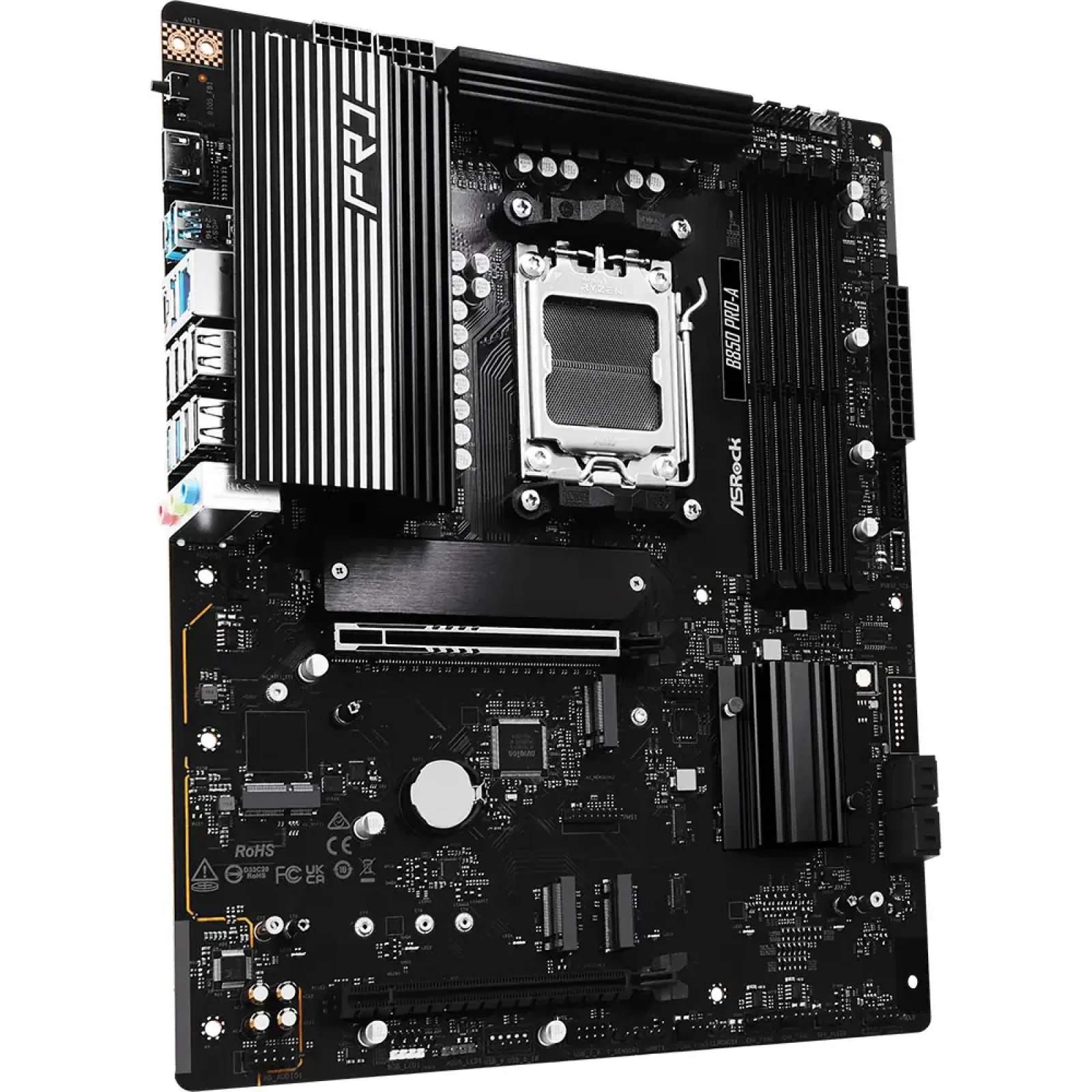 Материнська плата ASROCK sAM5 AMD B850 4xDDR5 HDMI/USB3.2 4xM.2 2.5GbE LAN ATX B850 PRO-A UA