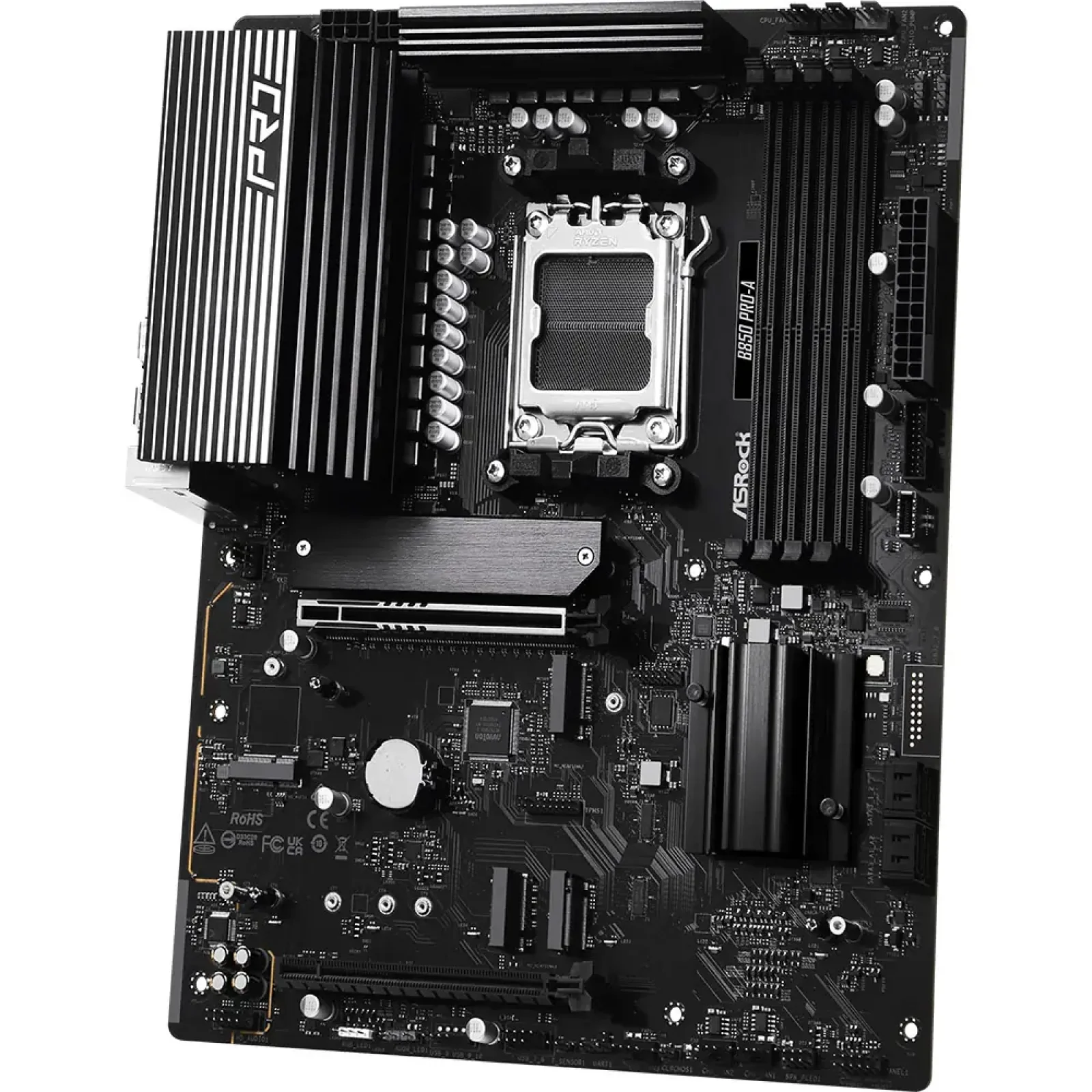 Материнська плата ASROCK sAM5 AMD B850 4xDDR5 HDMI/USB3.2 4xM.2 2.5GbE LAN ATX B850 PRO-A UA