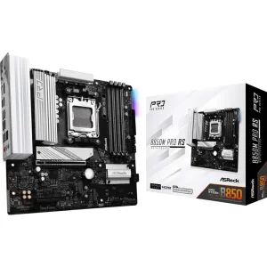 Материнська плата ASROCK sAM5 AMD B850 4xDDR5 HDMI/DP 3xM .2 2.5GbE LAN mATX B850M PRO RS UA