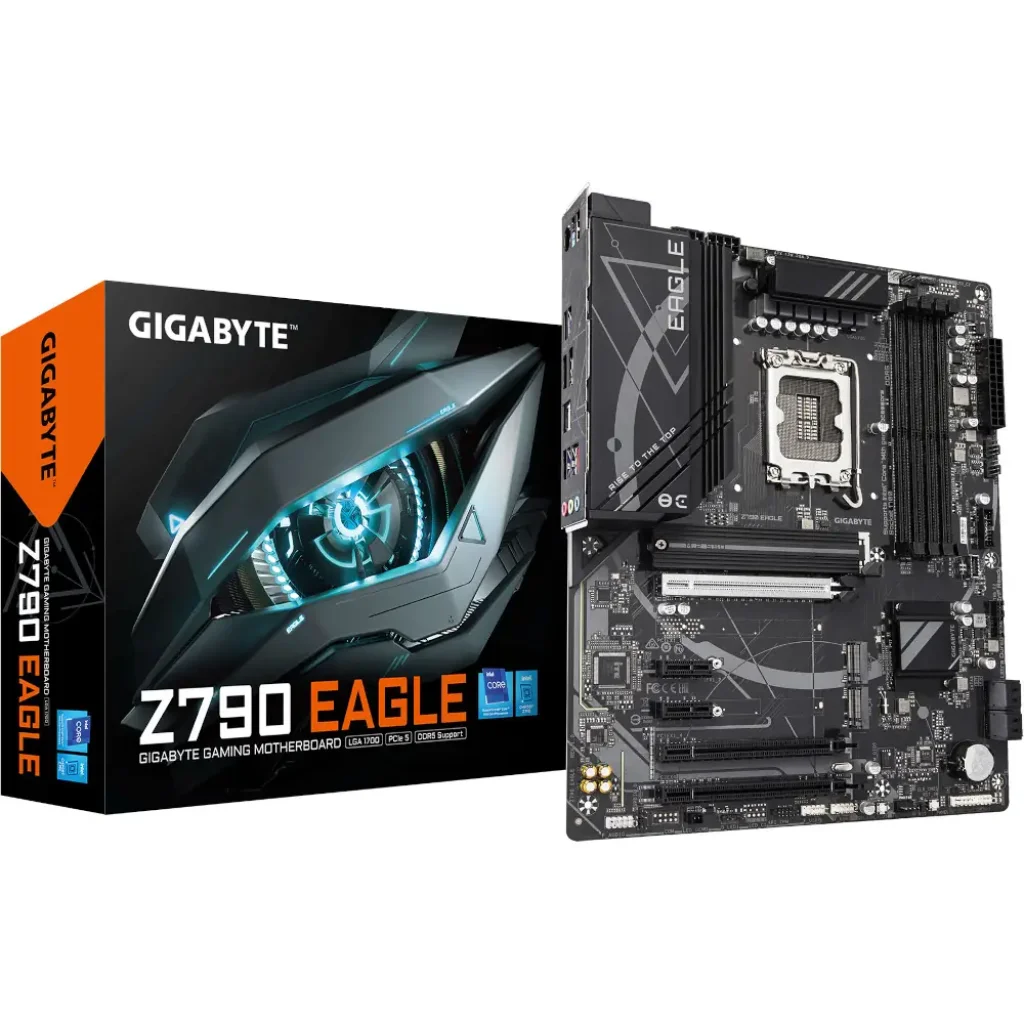 Материнська плата Gigabyte s1700 Intel Z790 DP/HDMI 4xDDR5 3xM.2 2.5GbE LAN ATX Z790 EAGLE UA