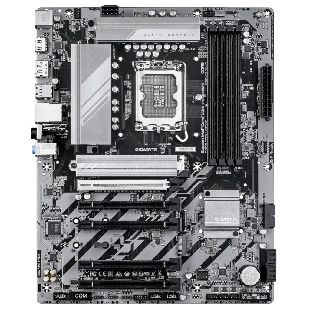 Материнська плата Gigabyte s1851 Intel B860 DP/HDMI 2xM.2 2.5GbE LAN ATX B860 DS3H WIFI6E UA