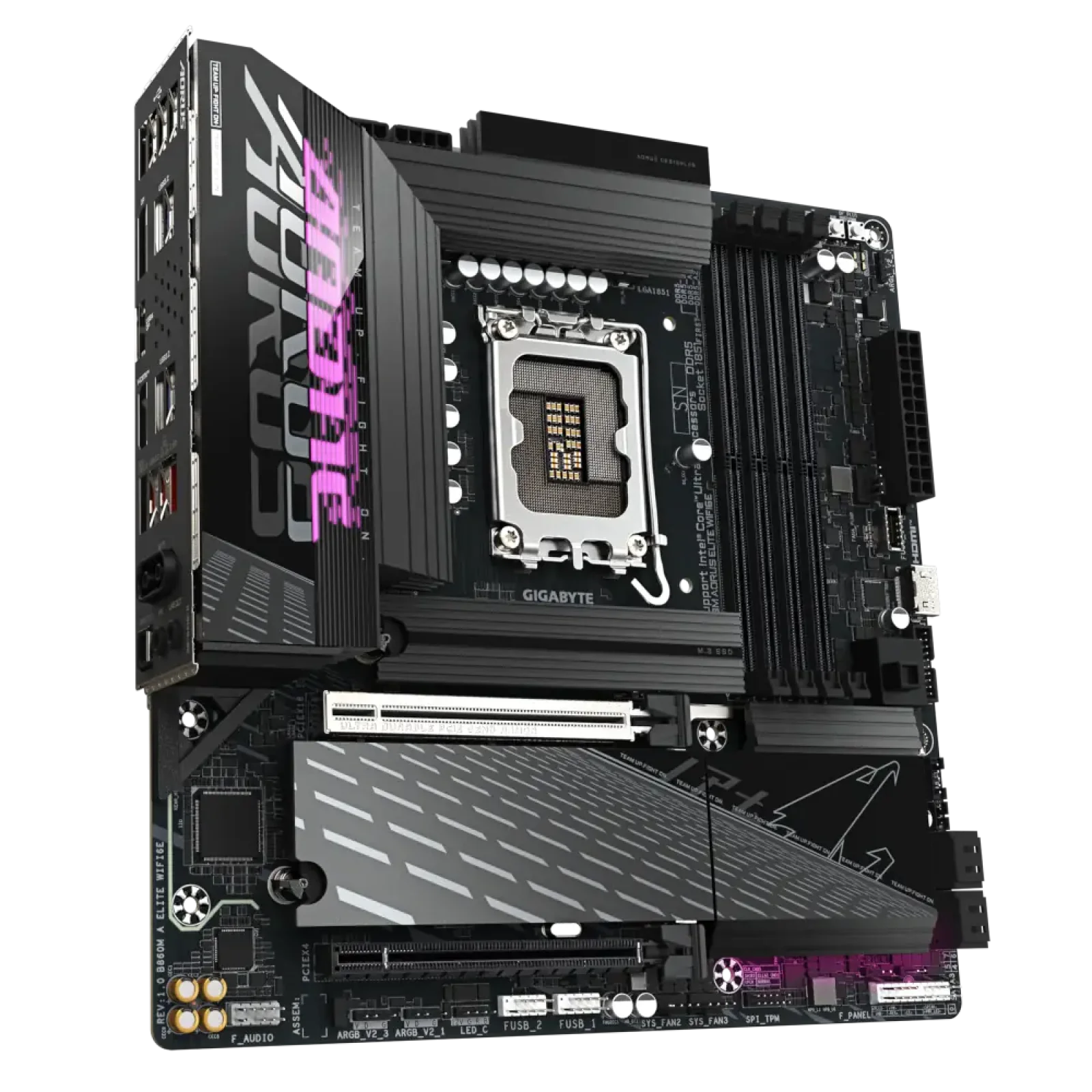 Материнская плата Gigabyte s1851 Intel B860 DP/2хHDMI/USB4- C 3xM.2 2.5GbE LAN mATX B860M AORUS ELITE WIFI6E UA