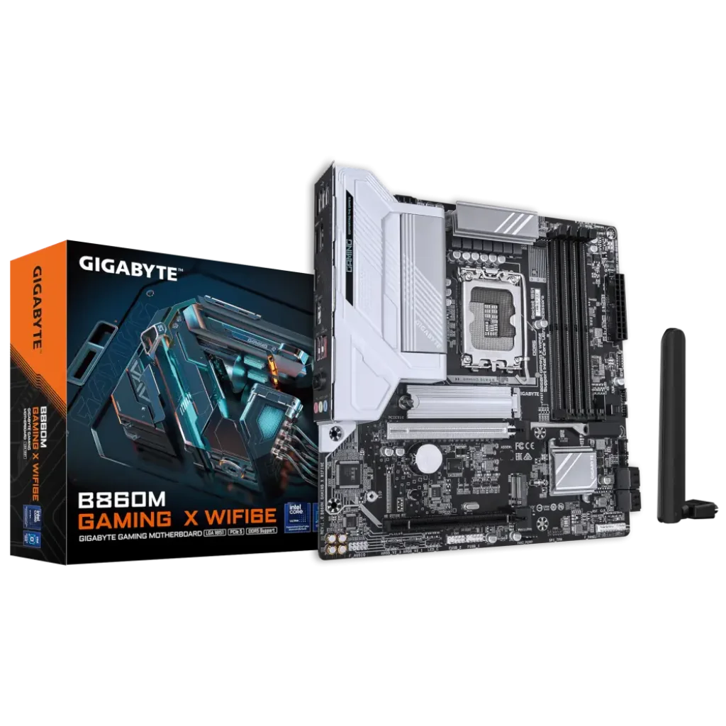 Материнська плата GIGABYTE s1851 Intel B860 DP/HDMI/USB4-C 2xM.2 2.5GbE LAN mATX B860M GAMING X WIFI6E UA