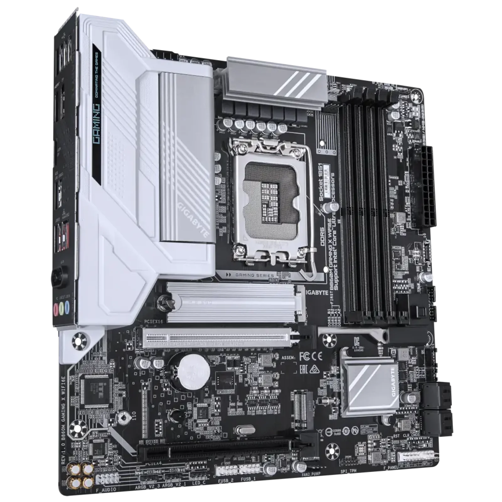 Материнская плата GIGABYTE s1851 Intel B860 DP/HDMI/USB4-C 2xM.2 2.5GbE LAN mATX B860M GAMING X WIFI6E UA