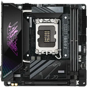 Материнская плата Gigabyte s1851 Intel Z890 HDMI/DP/TB4(USB 4-C) 2xM.2 2.5GbE LAN mini-ITX Z890I AORUS ULTRA UA