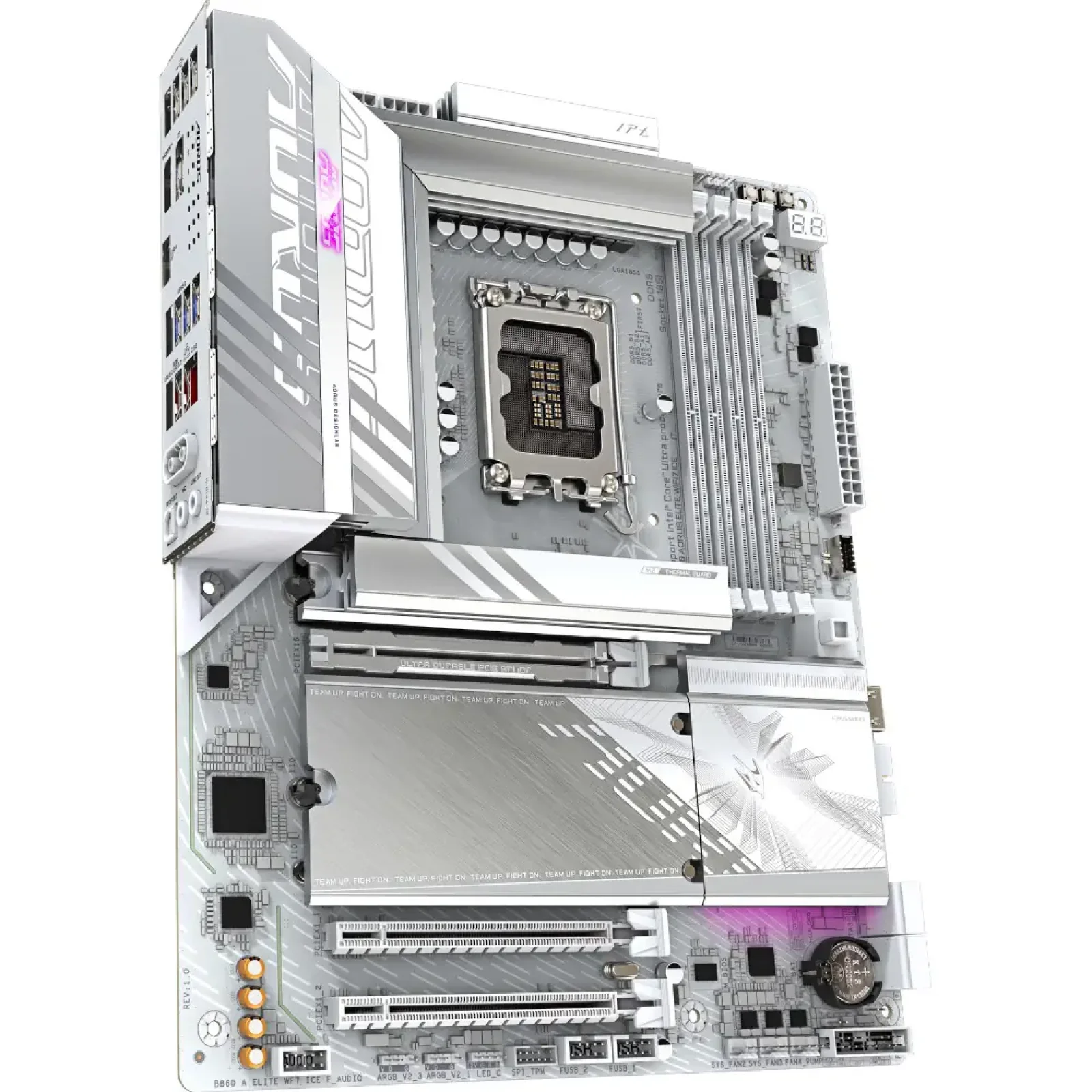 Материнская плата GIGABYTE s1851 Intel B860 DP/2xHDMI/USB4- С 3xM.2 2.5GbE LAN ATX B860 AORUS ELITE WIFI7 ICE UA