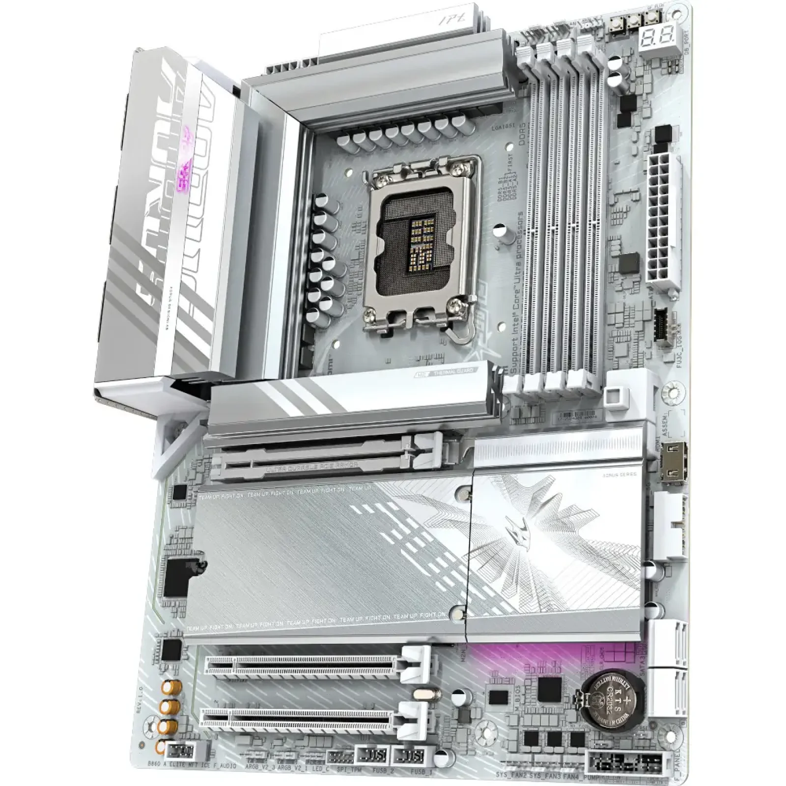 Материнская плата GIGABYTE s1851 Intel B860 DP/2xHDMI/USB4- С 3xM.2 2.5GbE LAN ATX B860 AORUS ELITE WIFI7 ICE UA