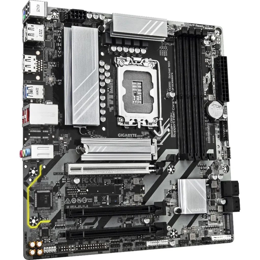 Материнська плата Gigabyte s1851 Intel B860 2xDP/HDMI 2xM. 2 2.5GbE LAN mATX B860M DS3H UA