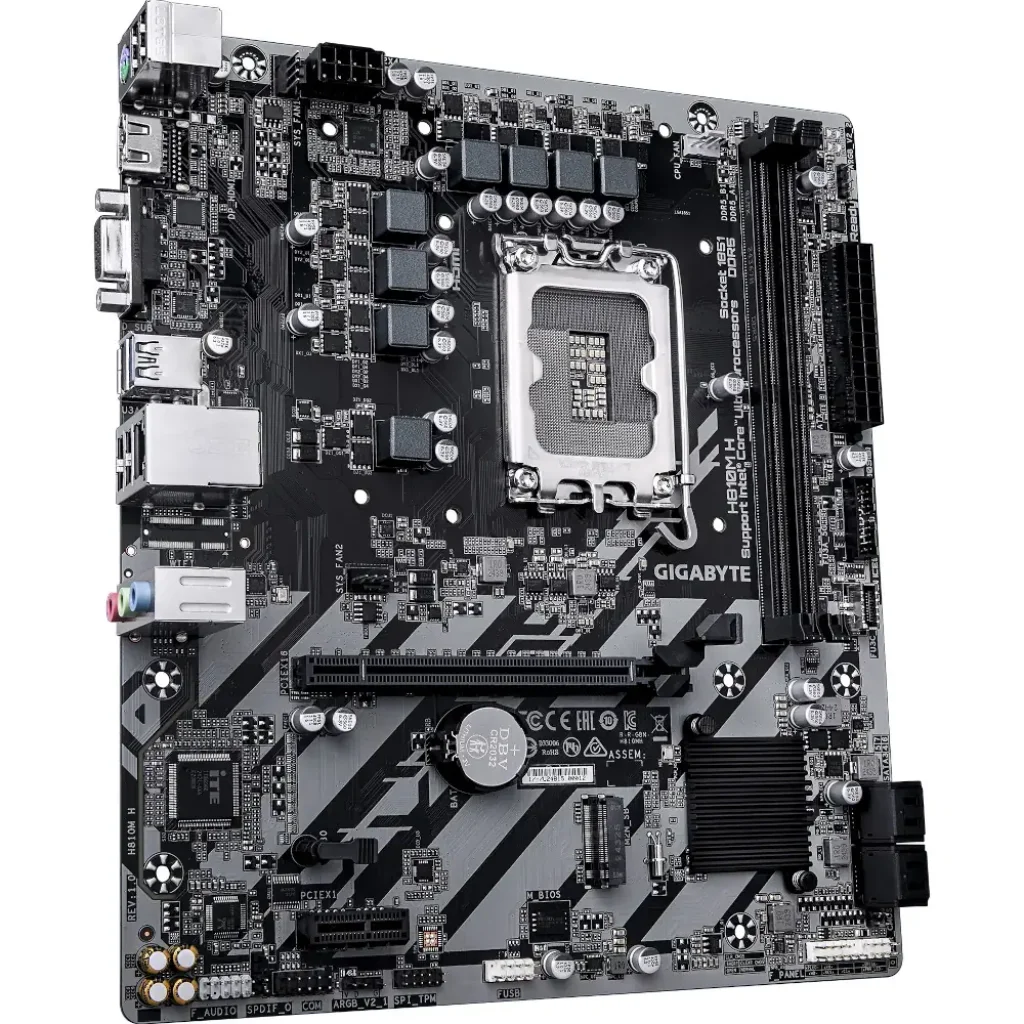 Материнська плата Gigabyte s1851 Intel H810 HDMI/VGA 1xM.2 GbE LAN mATX H810M H UA