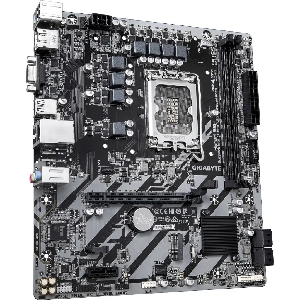 Материнська плата Gigabyte s1851 Intel H810 DP/HDMI/VGA 1x M.2 GbE LAN mATX H810M S2H UA