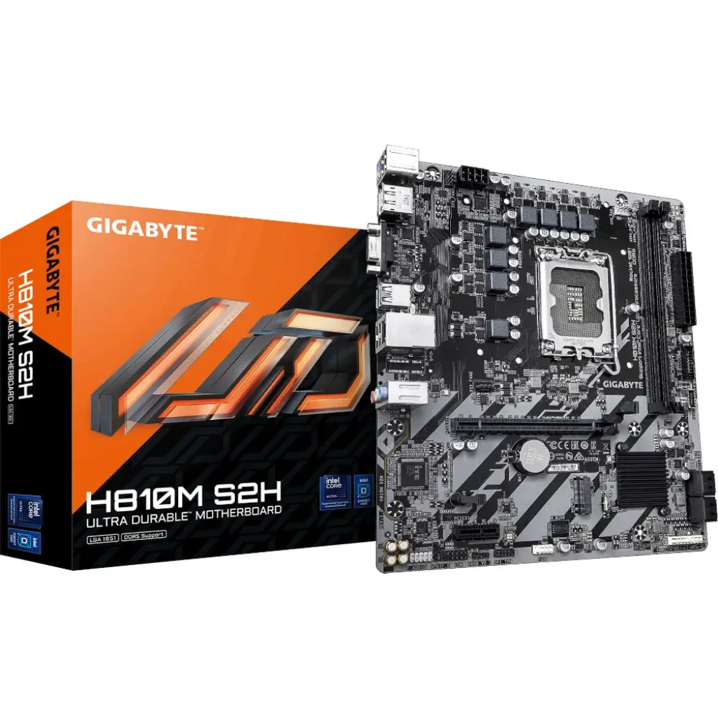 Материнська плата Gigabyte s1851 Intel H810 DP/HDMI/VGA 1x M.2 GbE LAN mATX H810M S2H UA