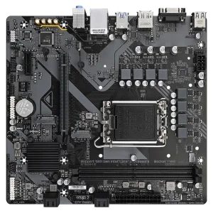 Материнська плата GIGABYTE s1700 Intel B760 HDMI/DP/VGA 2xD DR5 2xM.2 GbE LAN mATX B760M E UA