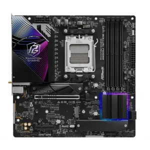 Материнская плата ASROCK sAM5 AMD B850 4xDDR5 HDMI/DP 3xM .2 2.5GbE LAN mATX B850M RIPTIDE WIFI UA