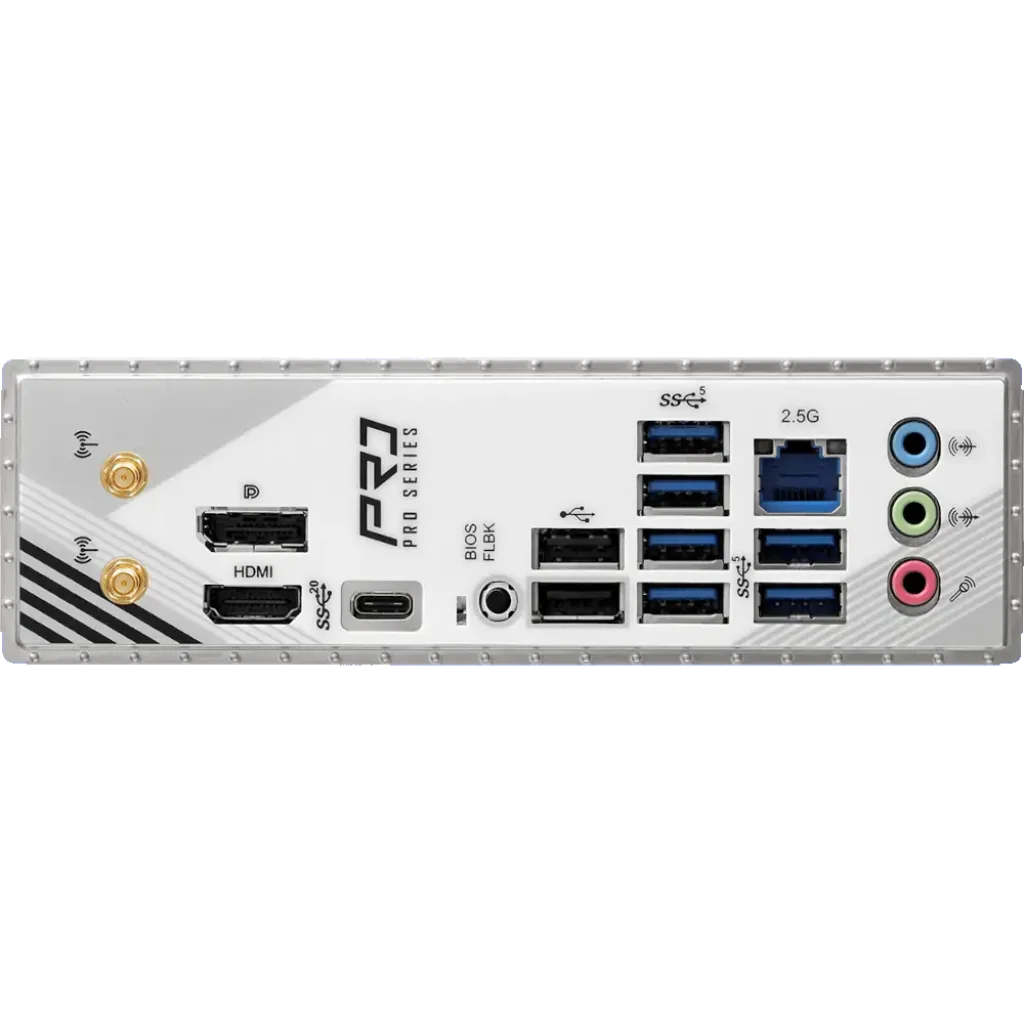 Материнська плата ASROCK s1851 Intel B860 4xDDR5 DP/HDMI 4xM.2 2.5GbE LAN ATX B860 PRO RS WIFI UA
