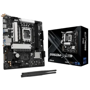 Материнська плата ASROCK s1851 Intel B860 2xDDR5 DP/HDMI 3xM.2 2.5GbE LAN mATX B860M-X WIFI UA