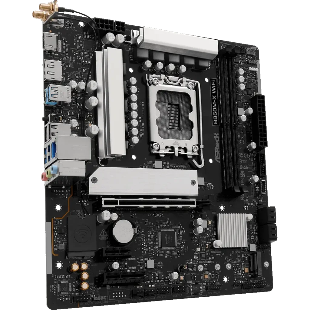 Материнська плата ASROCK s1851 Intel B860 2xDDR5 DP/HDMI 3xM.2 2.5GbE LAN mATX B860M-X WIFI UA