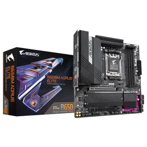 Материнська плата GIGABYTE sAM5 AMD B650 DP/HDMI 2xM.2 2.5G bE LAN mATX B650M AORUS ELITE UA