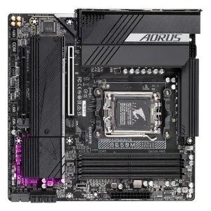 Материнська плата GIGABYTE sAM5 AMD B650 DP/HDMI 2xM.2 2.5G bE LAN mATX B650M AORUS ELITE UA