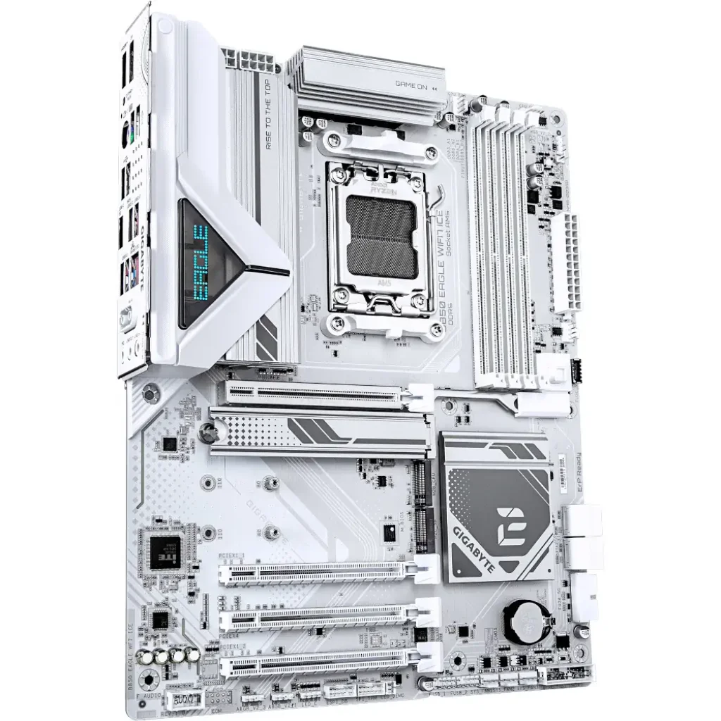 Материнськая плата GIGABYTE sAM5 AMD B850 DP/HDMI 3xM.2 2.5G bE LAN ATX B850 EAGLE WIFI7 ICE UA