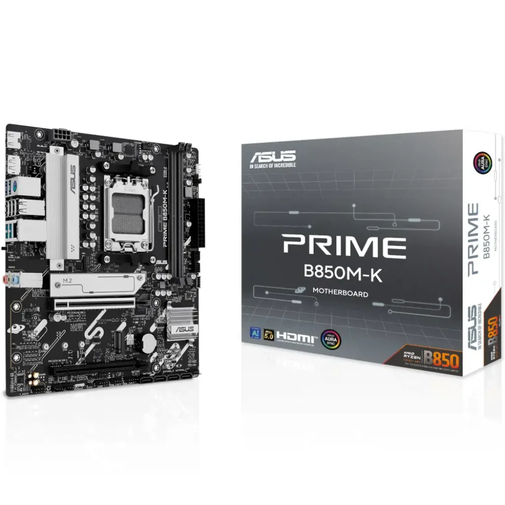 Материнська плата ASUS sAM5/2DDR5/HDMI/DP/2PCIe/2M.2/4S ATA/LAN2.5Gb PRIME B850M-K UA